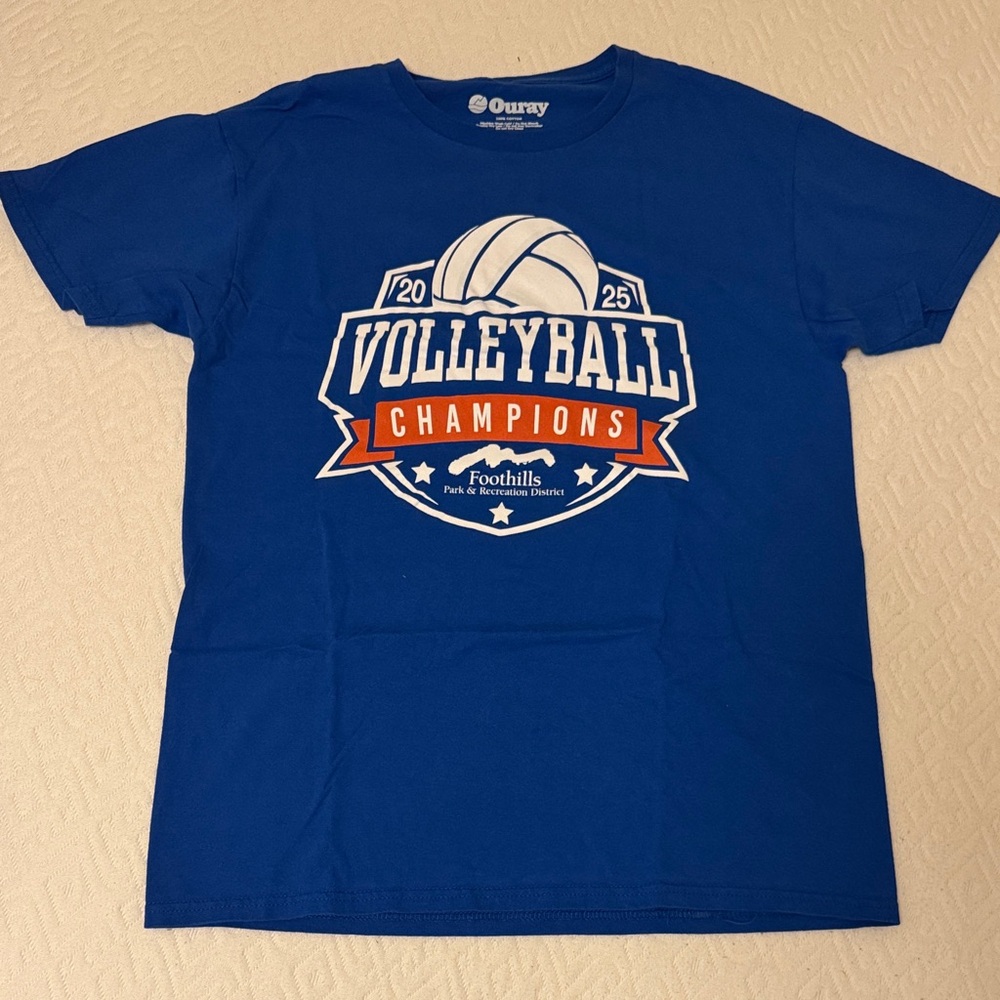 Oura Blue Volleyball Champions Tee